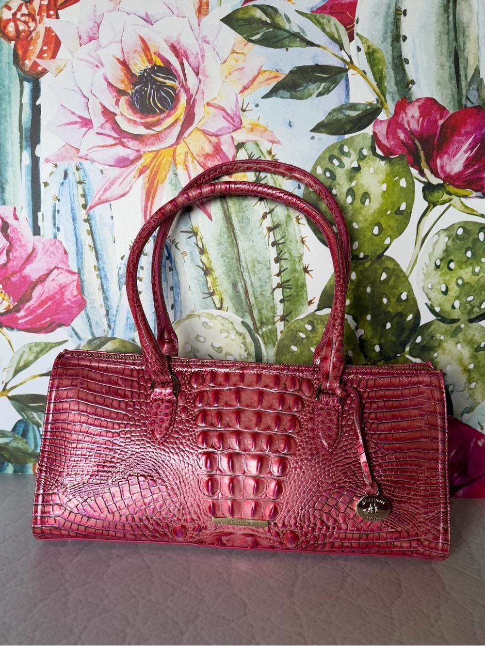 Brahmin Sophia French Rose Shoulder Bag NWT - Picture 4 of 11
